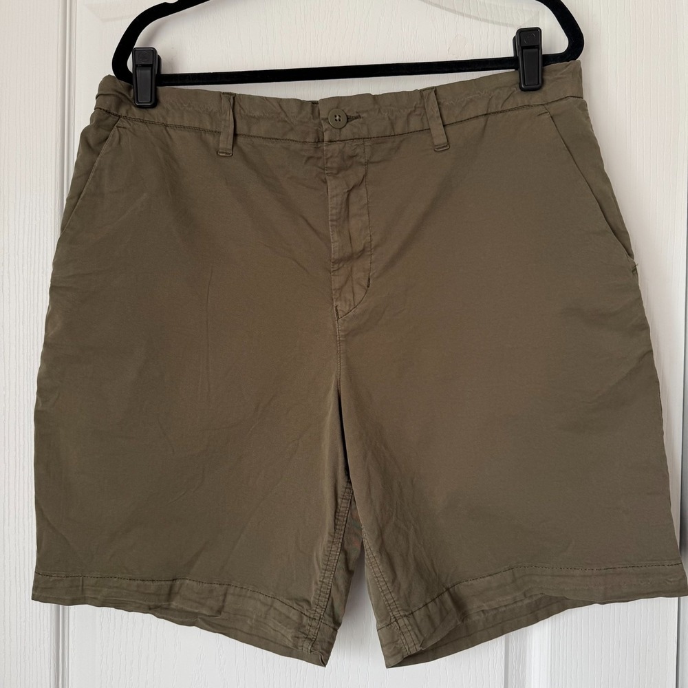 American Eagle Men's 36 Cotton Blend Flex Below The Knee Khaki Short-Olive NWT